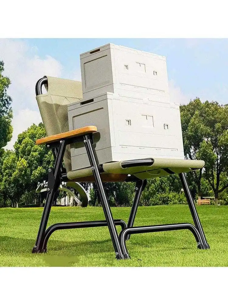 ポータブル調節可能なキャンプチェアビーチ釣りピクニックムーンチェア屋外折りたたみ式レジャー家具ハイライズキャンプチェア