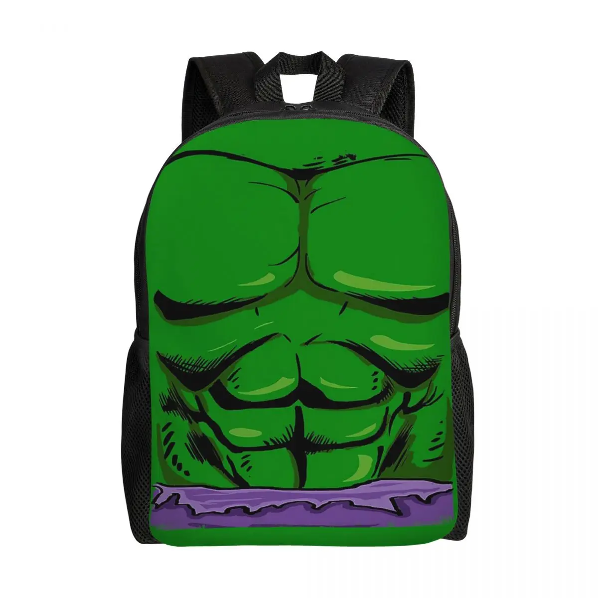 

Custom Hulk Green Anger Laptop Backpack Men Women Casual Bookbag for School College Students Bag