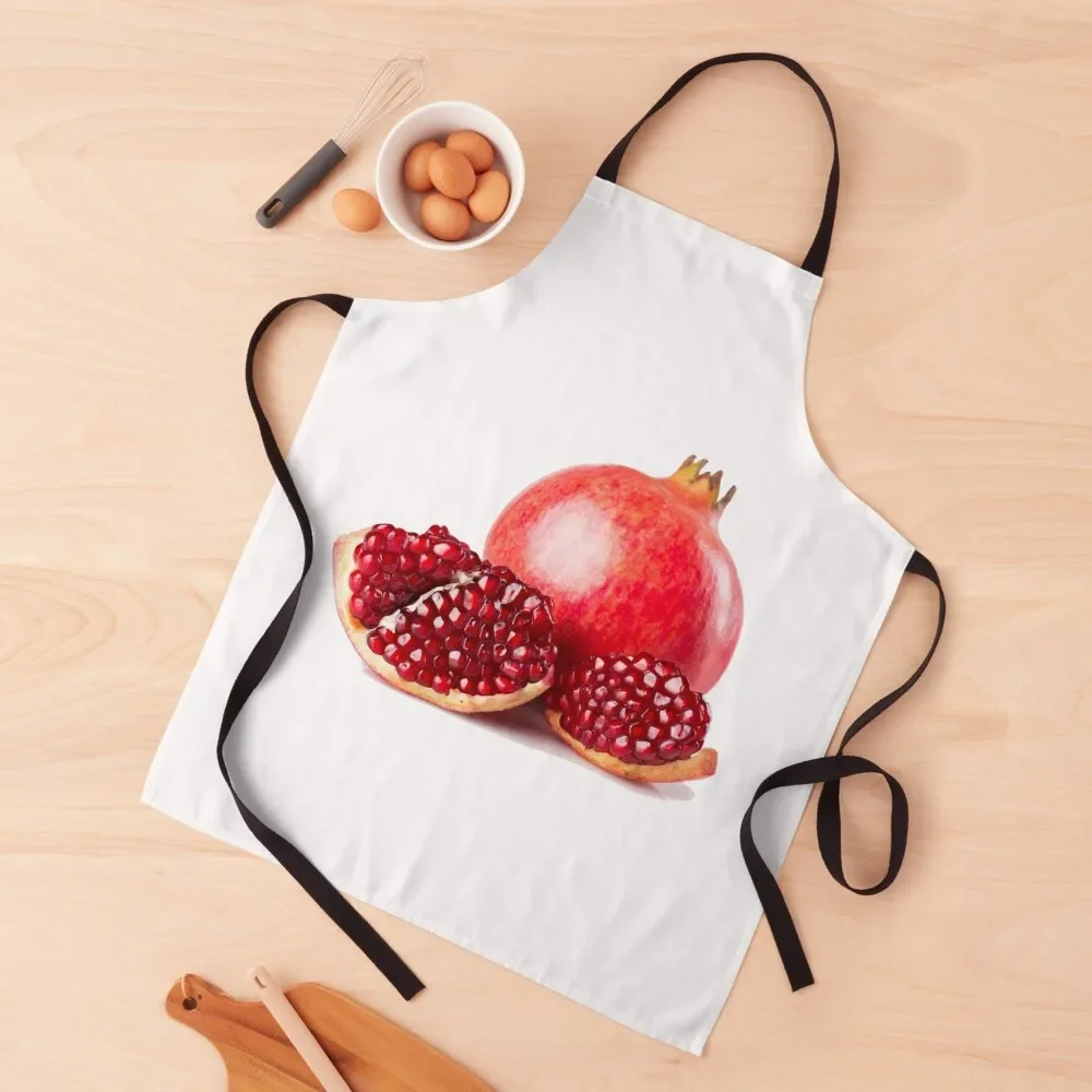 

Red pomegranate juice lovers Apron Kitchenware Cute Kitchen Teacher men's barbecue Apron