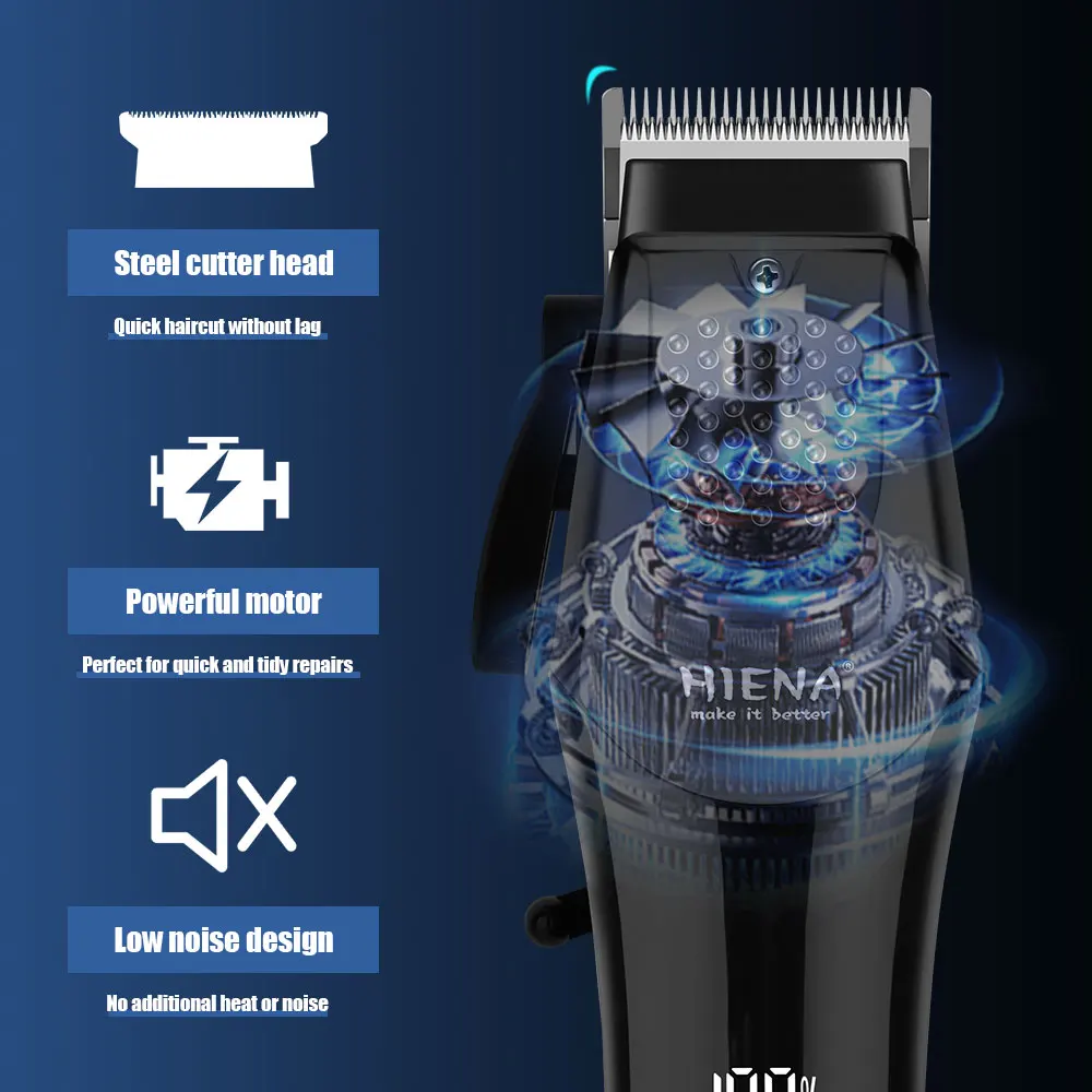 Haircut Machine Rechargeable Electric Hair Clipper Professional Hair Trimmer Cordless Trimmer for Men Haircut Machine Combo Kit