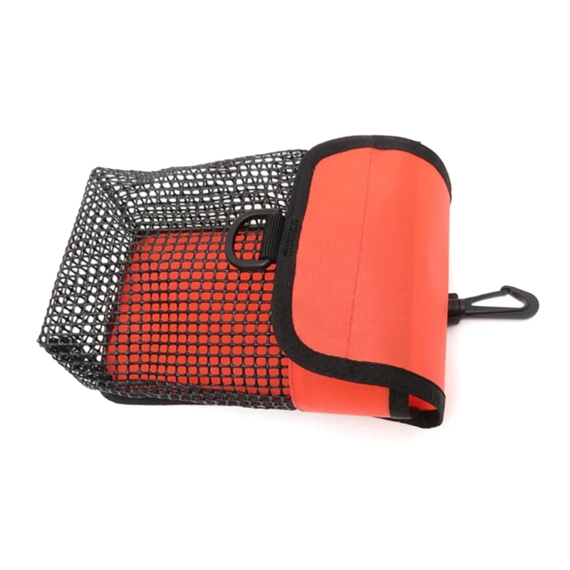 Scubas Divings Gear Bag Finger Reel Safe Surface Marker Buoys Mesh Storage Pocket Snorkeling Equipment Carry Pouches