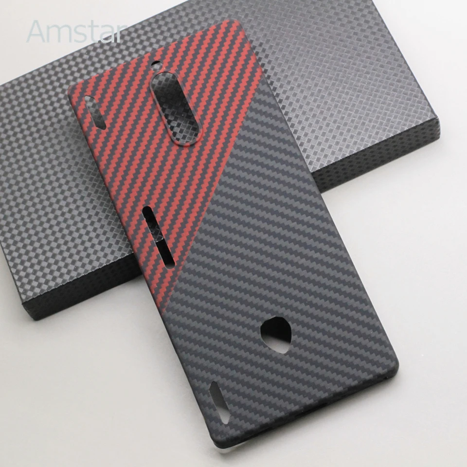 Amstar Dual-color Carbon Fiber Phone Case for Nubia RedMagic 8 Pro Plus Aramid Fiber Ultra-thin Red Magic 8 Pro Cases Cover