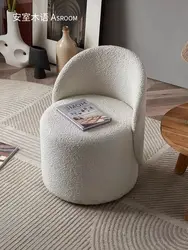 Stolec zmieniający buty 360 ° obrotowy stolec do makijażu gąbka oparcie Dressing krzesło wygodne oddychające krzesło dmuchana Sofa do salonu