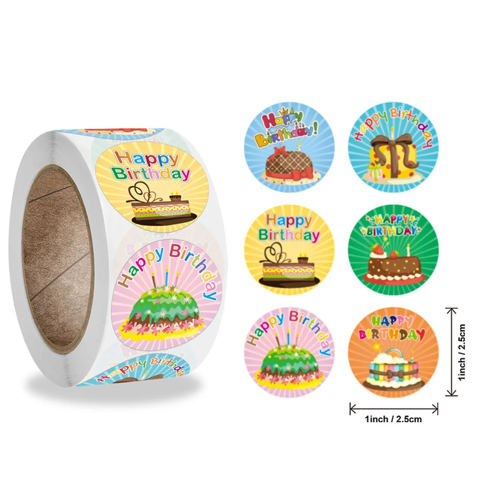 500pcs Gift Bag Label Decals Notebook Party Supply Festival Gift Creative Stickers Sealing Stickers Label Decals