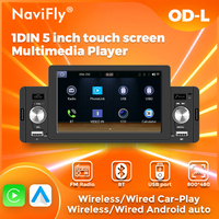 1Din 5 Inch Car Radio Wireless CarPlay Android Auto Handsfree USB IPS Screen MP5 Player For VW Honda Nissan Toyota KIA Hyundai
