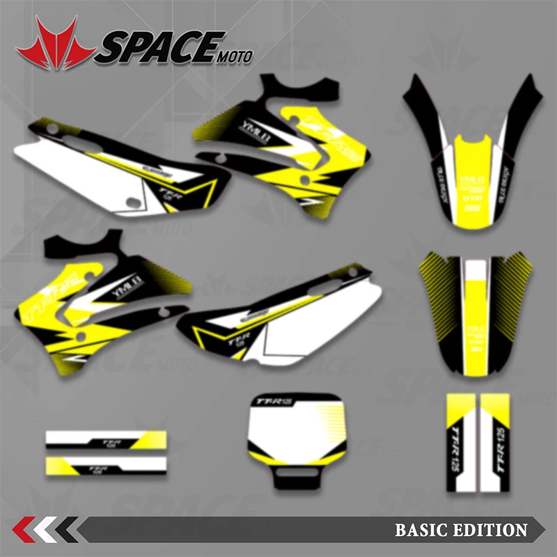 

SPACE For YAMAHA TTR 125 TTR125 2000 2001 2002 2003 2004 2005 2006 2007 Full Graphics Decals Stickers Motorcycle Background