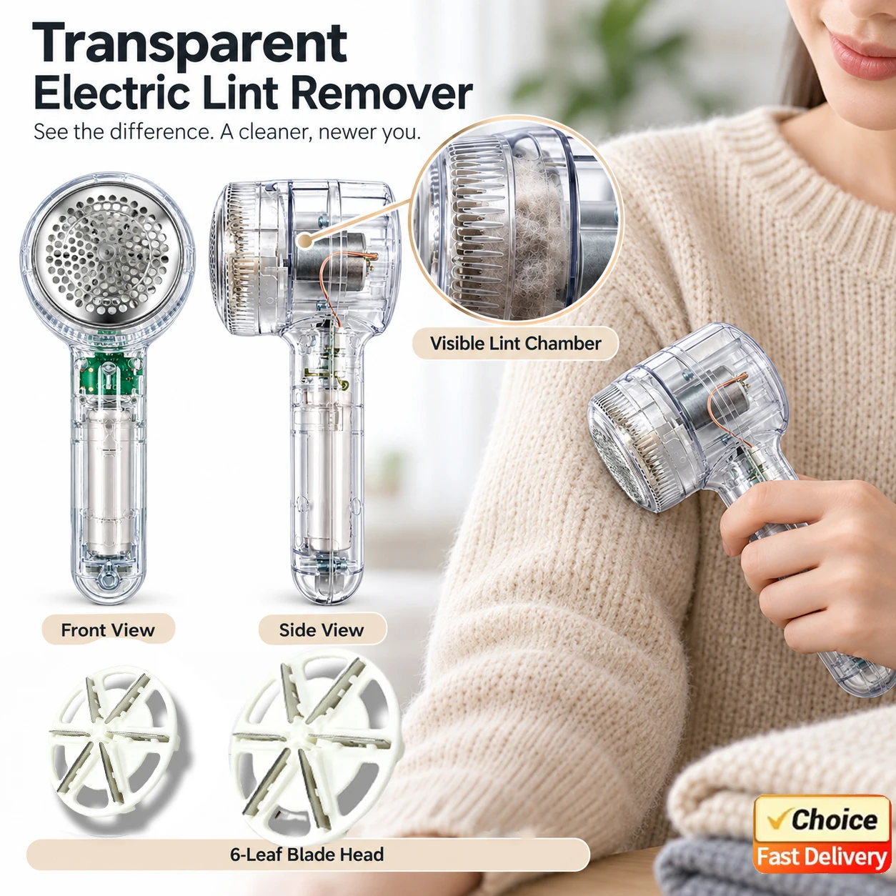 2026 New Electric Lint Remover Fabric Shaver Portable Hairball Trimmer Fluff Pellet Removing Machine for Clothing Home Use