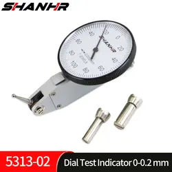 SHANHR Tools 0-0.2 mm 0.002 mm Dial Test Indicator Dial Gauge Indicator Tool Measurement Instruments
