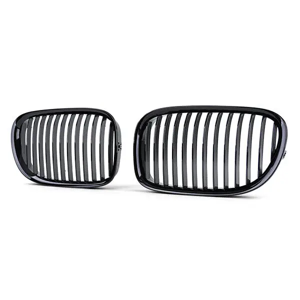 For BMW 7 Series F01 F02 Front Kidney Grille Glossy Black Grills Replacement Single Line Racing Grills Car Accessories 2009-2015