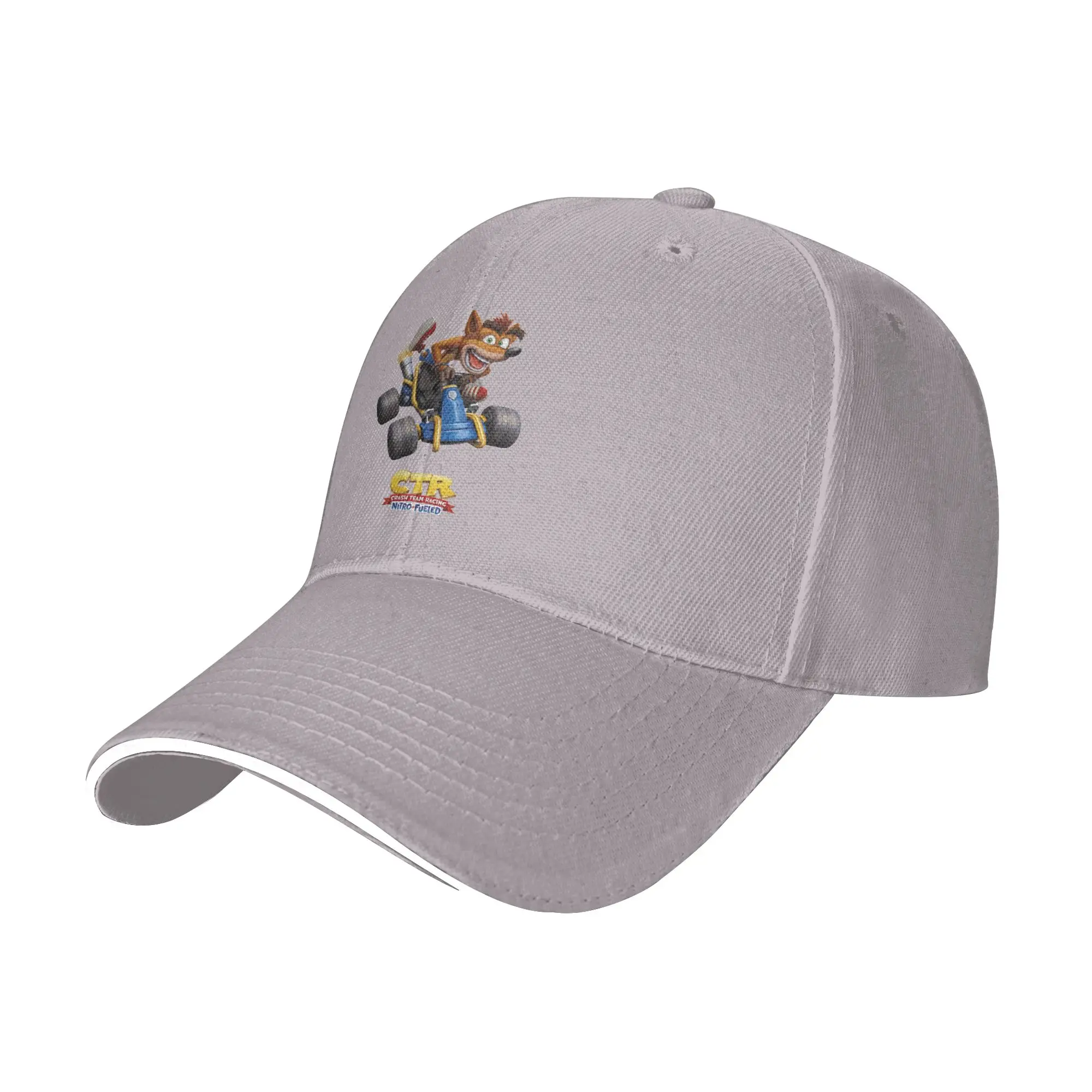 Hot Sale Crash Bandicoot Crash Team Racing Nitro Baseball Cap  Sportswear Sun Visor  Hiking Trail Sun Visor