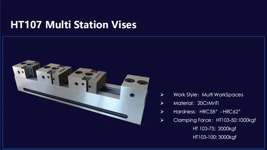 WUFUMAN Precision tool vise bench vise module CNC multi-station vise with slider for milling machine