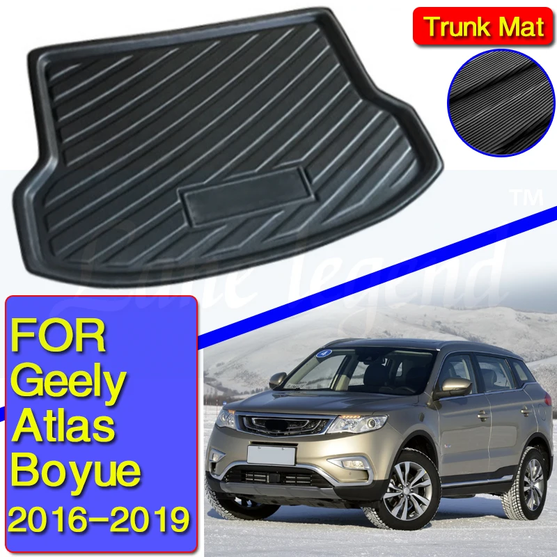 

Fit For Geely Atlas Boyue Emgrand X7 Sport Proton X70 NL-3 2016~2019 Rear Trunk Tray Boot Liner Cargo Mat Pad Floor Carpet Mud