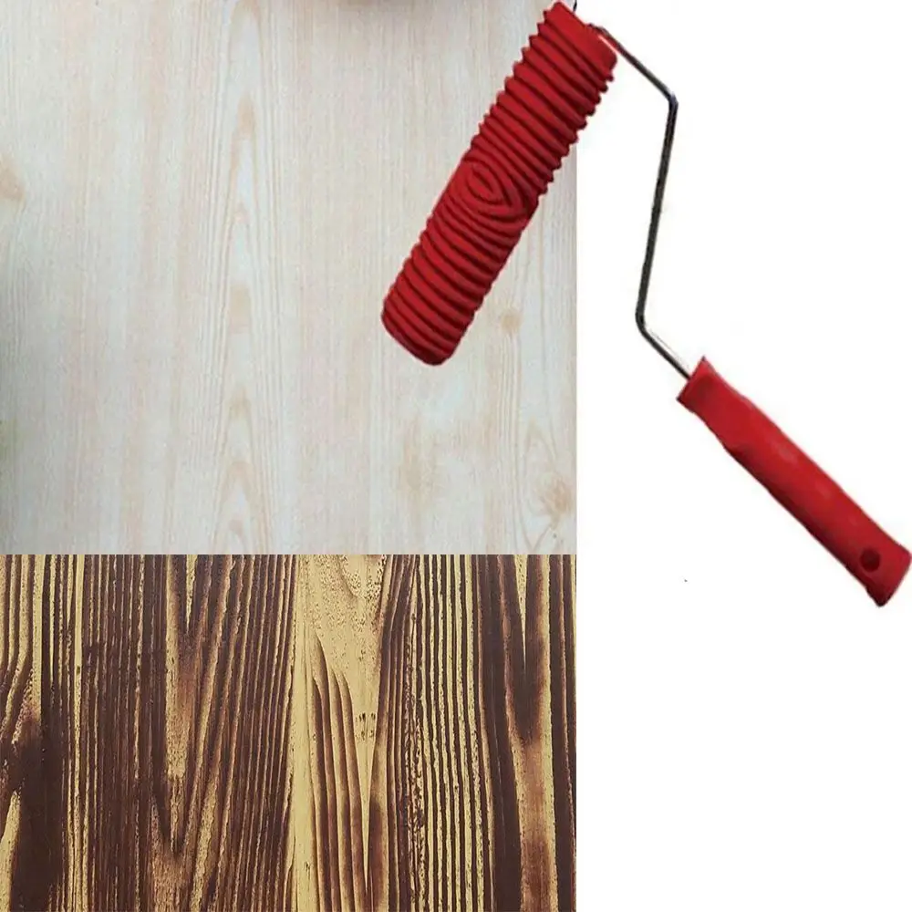 Home Decoration Arts DIY Paint Texture Painting Grain Pattern Tool Imitation Wood Pattern Tool Wood Grain Paint Roller