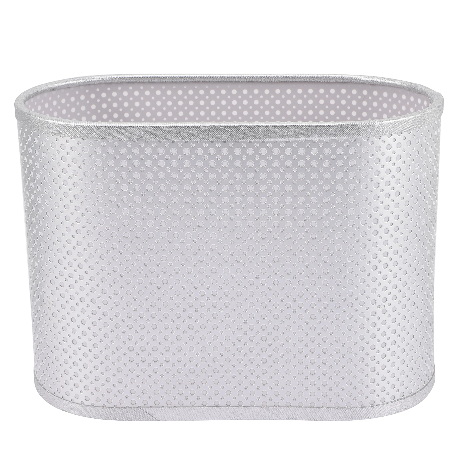 

Rectangular Lamp Shades Silver Fabric Table Floor Lamps Desk Dome Light Cover Durable Sturdy Bedroom Living Room Study Office