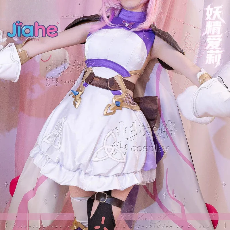

Game Honkai Impact 3 Elysia Cosplay Costume Halloween Carnival Women Sweet Lolita Dress Gloves Props Wig Shawl Socks Uniform Set