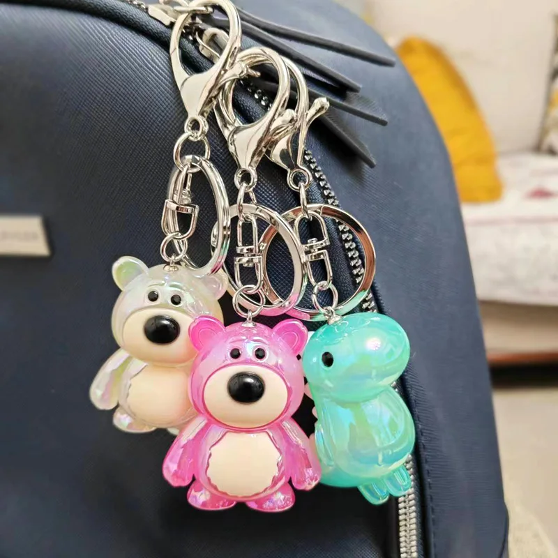 Милый мультяшный медведь, брелок, подвески для женщин, сумка, аксессуары для ключей от машины, акриловые подвески в виде животных, брелок, ювелирные изделия, оптовая продажа Милый мультяшный медведь, брелок, подвески для женщин, сумка, аксессуары для ключей от машины, акриловые подвески в виде животных, брелок, ювелирные изделия, оптовая продажа