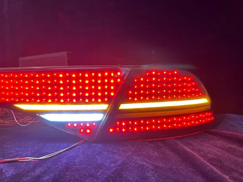 Car Colorful LED Additional BrakeTaillight tail light for Honda Accord 11th with dynamic Turn singal
