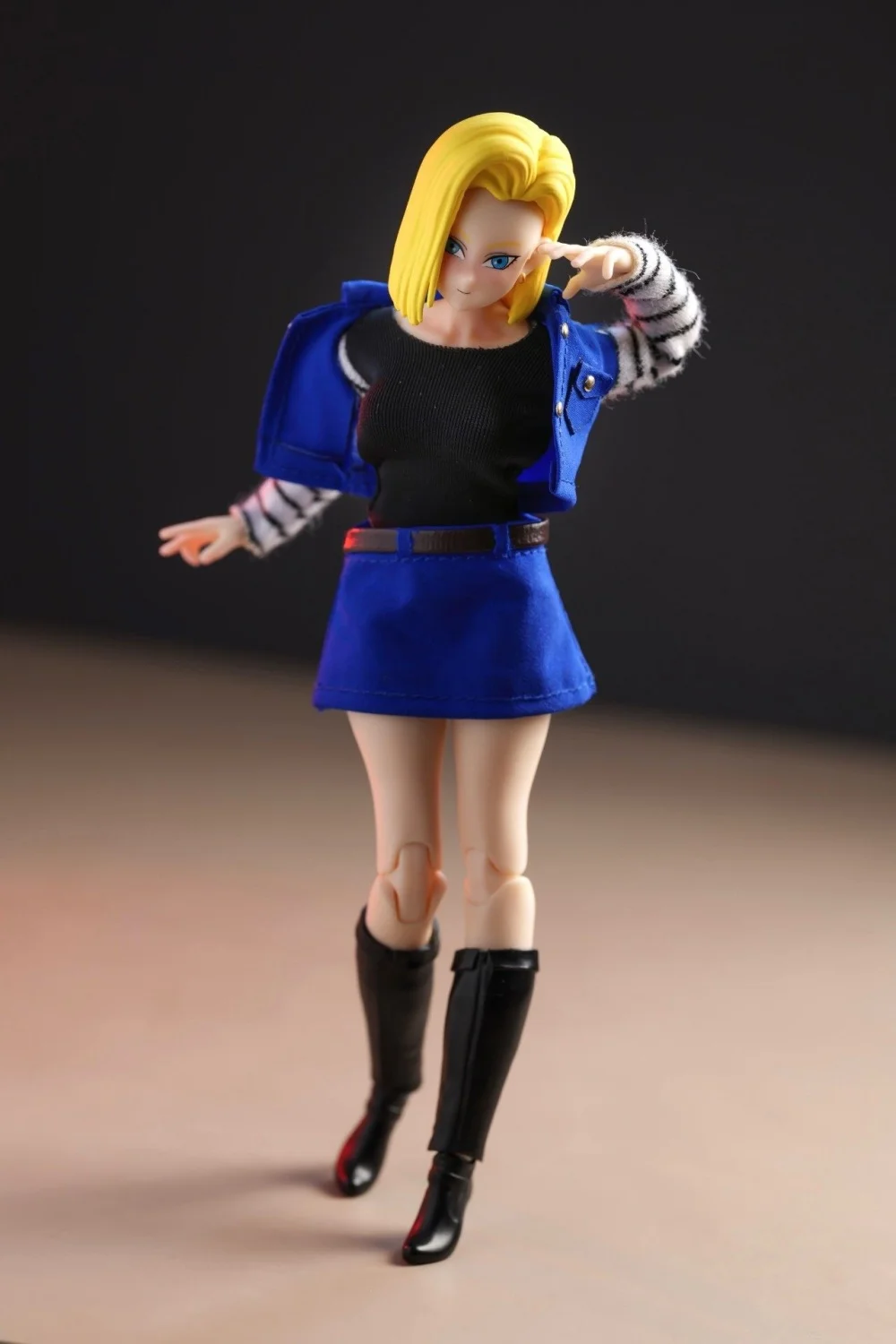 【Clothing Only】Handmade 1/12 Stripe Base Layer Vest Skirt Clothing Set Accessories For 6inchs Romankey Action Figures