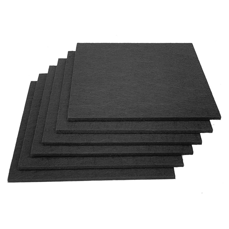 12 Pack of Square Acoustic Panels,12x12x0.4Inch High Density Acoustic Panels Soundproof Insulated Beveled Edges,Black