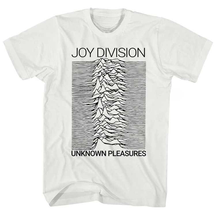 Joy Division Radio Wave Chart Happy Split Rock Music Leisure T-Shirt Men's and Women's Luxury Band Brand