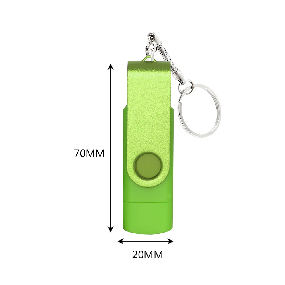 Hot Sale USB flash drive type-C 64 GB 32 GB 16 GB 8 GB 4GB Pendrive Micro USB 2 IN 1 Memory Stick Waterproof pen drive Gifts