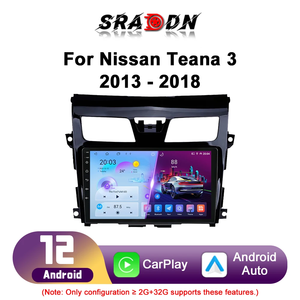 For Nissan Teana Altima 3 J33 2013-2018 Android Car Radio Automotive Multimedia Player GPS Navigation Carplay Screen Auto Stereo