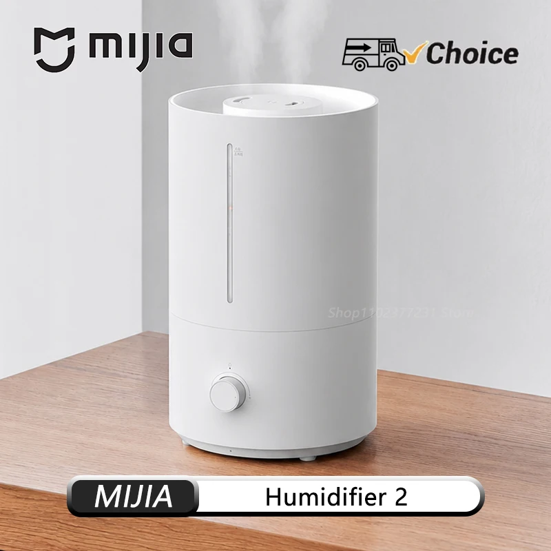 NEW Original MIJIA Humidifier 2 300mL/h Humidification 4L Large Capacity Mist Maker Add Water Home Humidity Control Low Sound