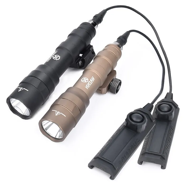 WADSN M600 M600DF Tactical Metal Flashlight Hunting Airsoft High-power 1400 Lumens White LED Scout Light Suitable For 20mm Rail