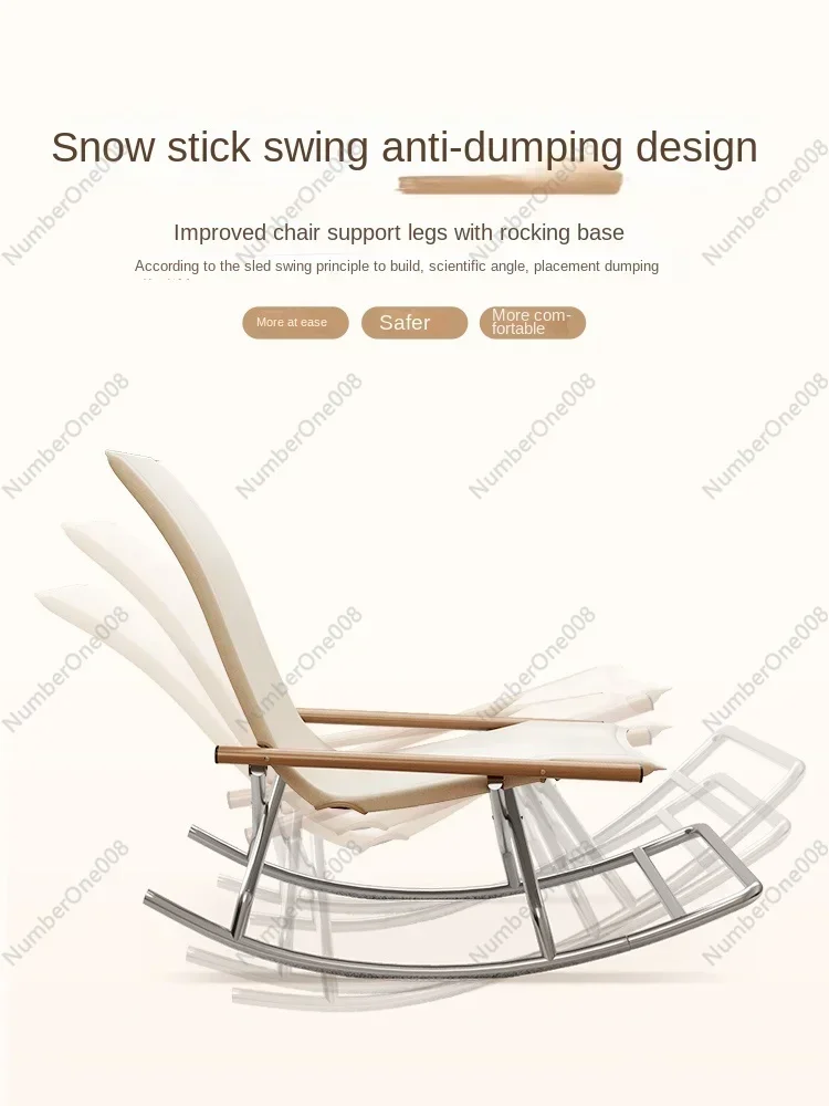 Recliner Rocking Chair Adult Living Room Balcony Leisure Home Leisure Lunch Break Lazy Sofa Outdoor Folding Chair