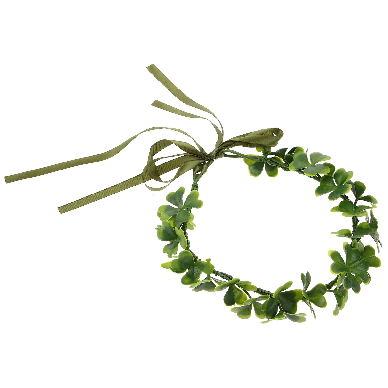 

Hawaii Wreath Headb Realistic Artificial Leaves Wedding Kids Party Photoshoot Fairy Style Bridal Plant Headpiece Leaf Hair