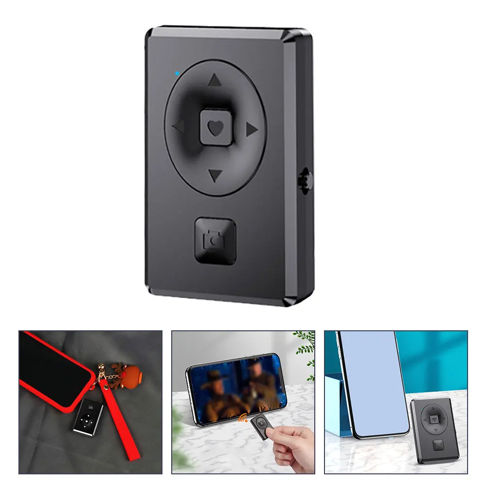 Selfie Shutter Remote Wireless Phone Camera Shutter Control Self-Timer Remote for Photos Video Playback Short Video