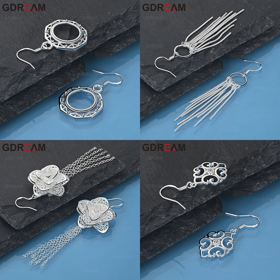 

GDREAM 925 Sterling Silver Tassel Long Earrings For Women, Perfect For Anniversary Gifts And Jewelry