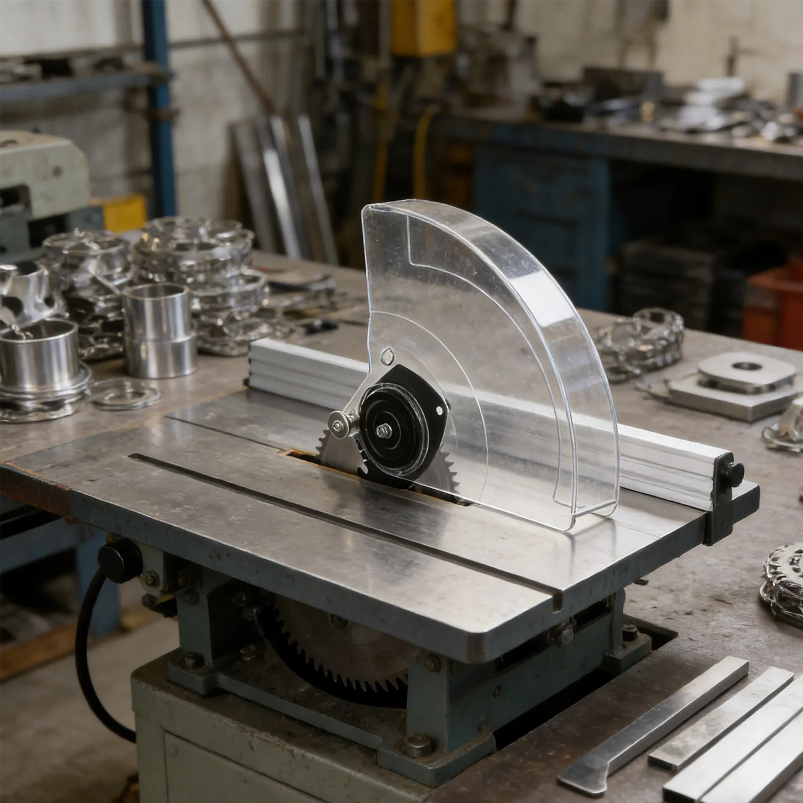 Transparent Circular Saw Guard for Table Saw Woodworking Clear Blade Cover Impact Resistant Dust Splatter Protection Safety