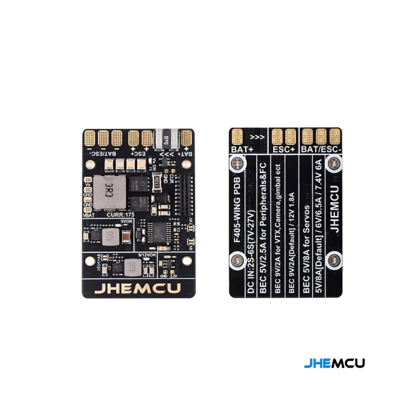 JHEMCU F405 aile INAV contrôleur de vol baromètre intégré Gyroscope OSD Blackbox BEC pour avion RC à voilure fixe