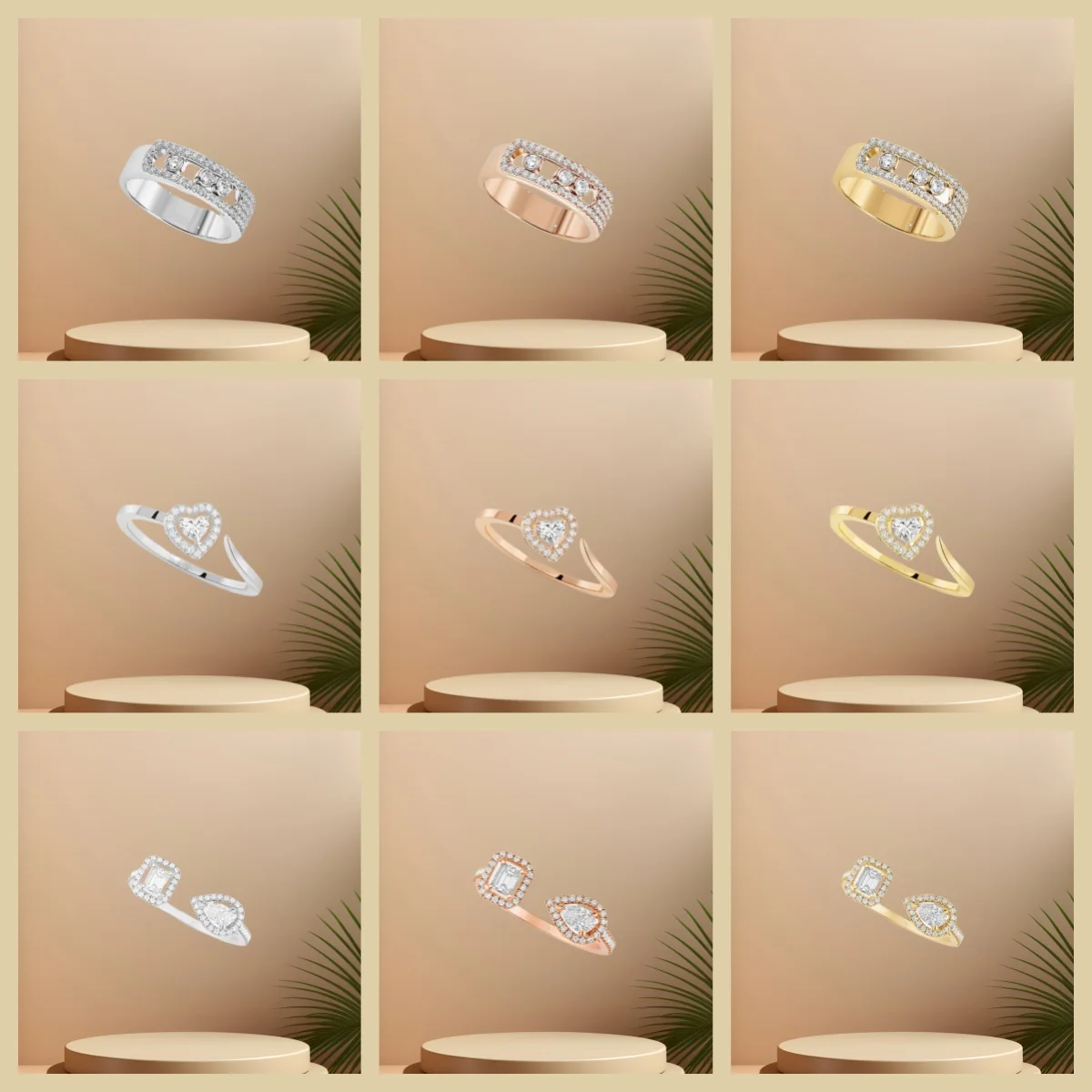 

2024 Selling S925 Sterling Silver Diamond Ring Female INS Design, High-end Elegance, Luxury Messica Ring