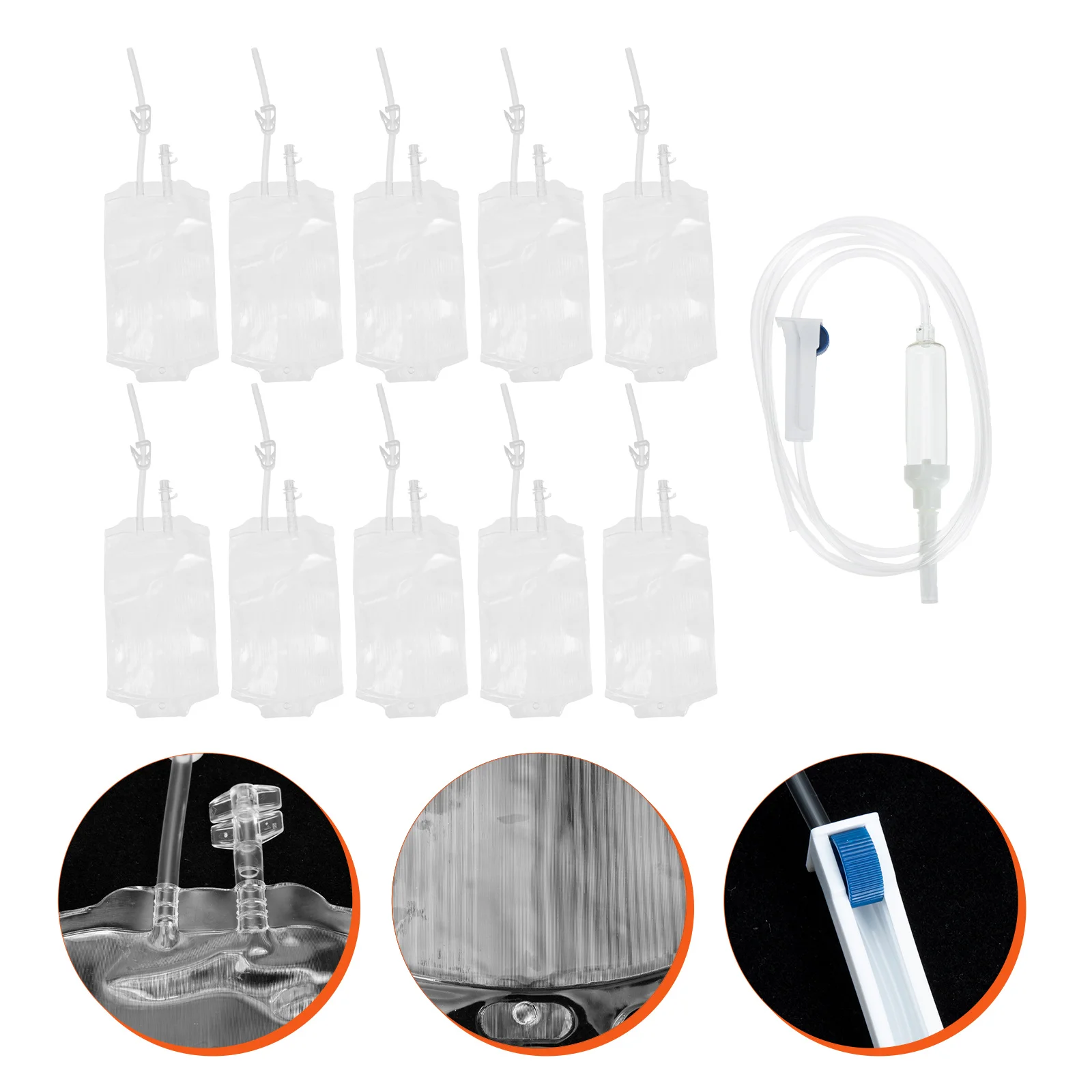 

1 комплект, принадлежности для Хэллоуина, многоразовый контейнер для напитков из ПВХ, двойной шланг, водонепроницаемое износостойкое украшение для вечеринки