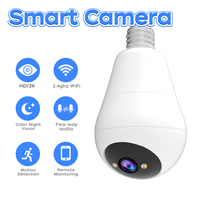 Jooan 2K Bulb E27 Surveillance Camera Full Color Night Auto Tracking Zoom WiFi Indoor Security Monitor Wifi Mini IP Camera
