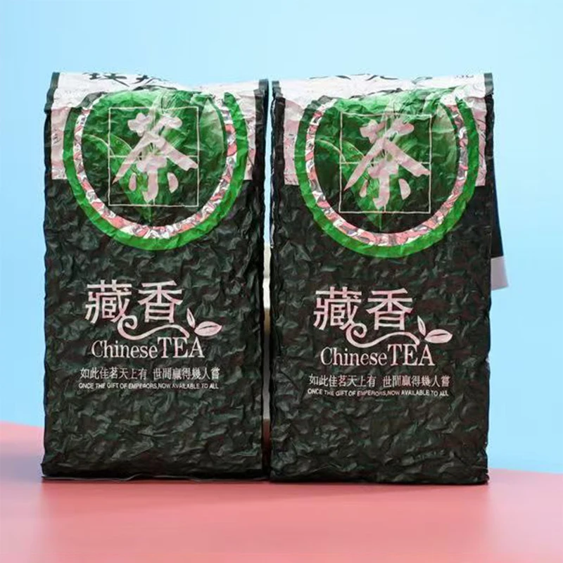 250g Classic Green Bag Oolong Series CangXiang Tieguanyin 24*8cm Tea Bags Osmanthus Fragrant Oolong Aluminum Foil Bag Origin New
