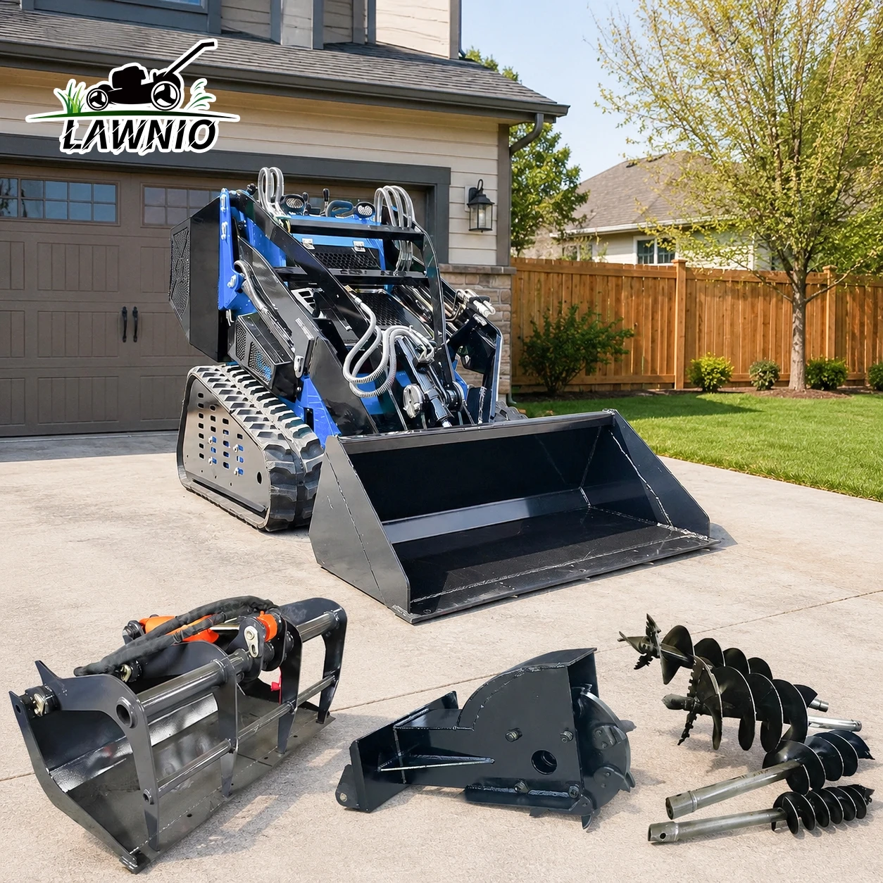New Model Skid Steer Loader  Optional Twin-Cylinder Engine High Maneuverability for Property Maintenance Skid Steer