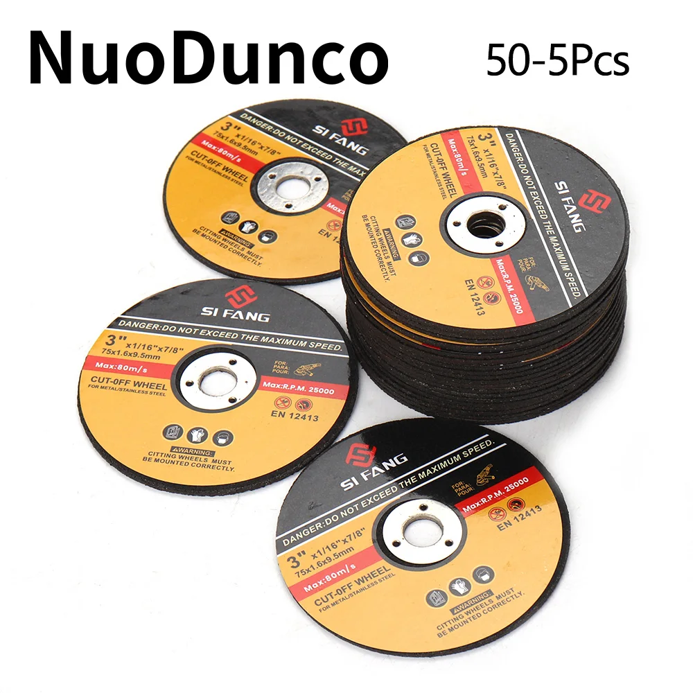 

75mm Cut Off Wheels 3-inch Metal Cutting Disc 1.6mm Thickness for Angle Grinders to Rotate Metal Cutting Circular Saw Blades