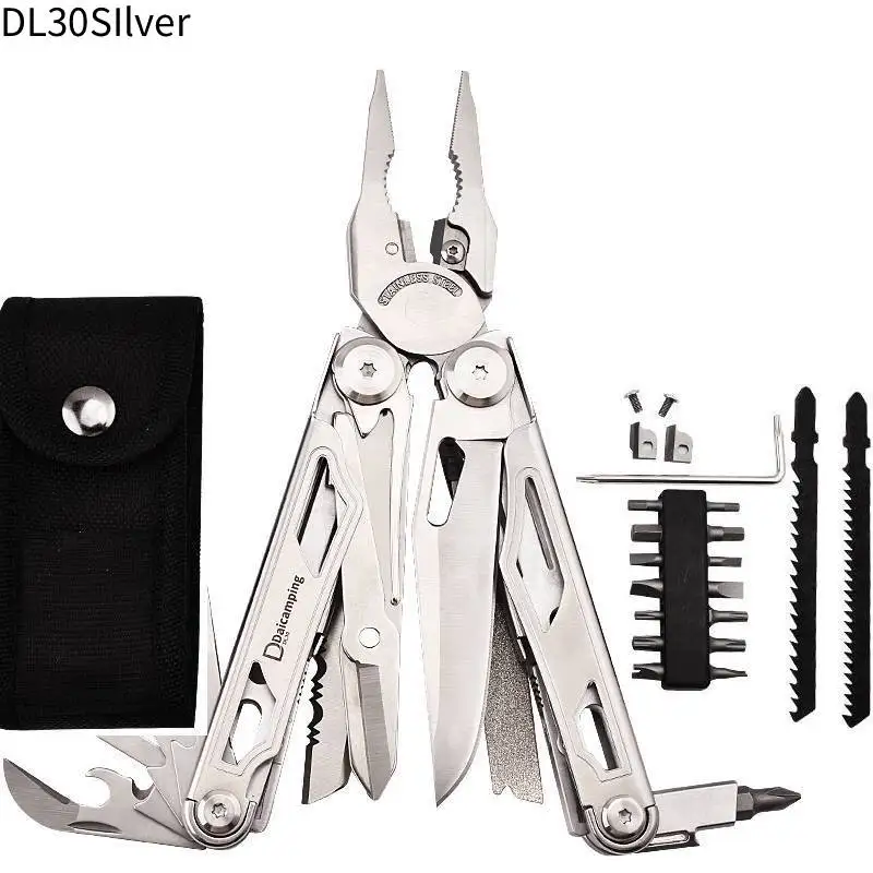 Daicamping DL30 Multitool DIY Multifunktionswerkzeug Faltbares Multitool Messer Schere Klemme EDC-Ausrüstung Manuelles Handwerkzeug Multifunktionale Zange