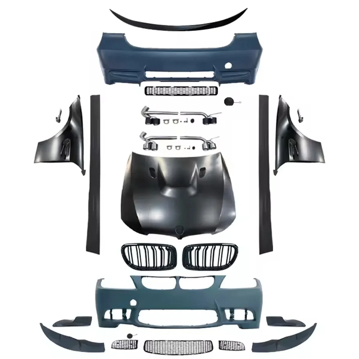 

Комплект кузова автомобиля для BMW 3 серии E90 2009-2012 гг., обновленный передний и задний бампер в стиле M3, дизайн 1:1, аэродинамика
