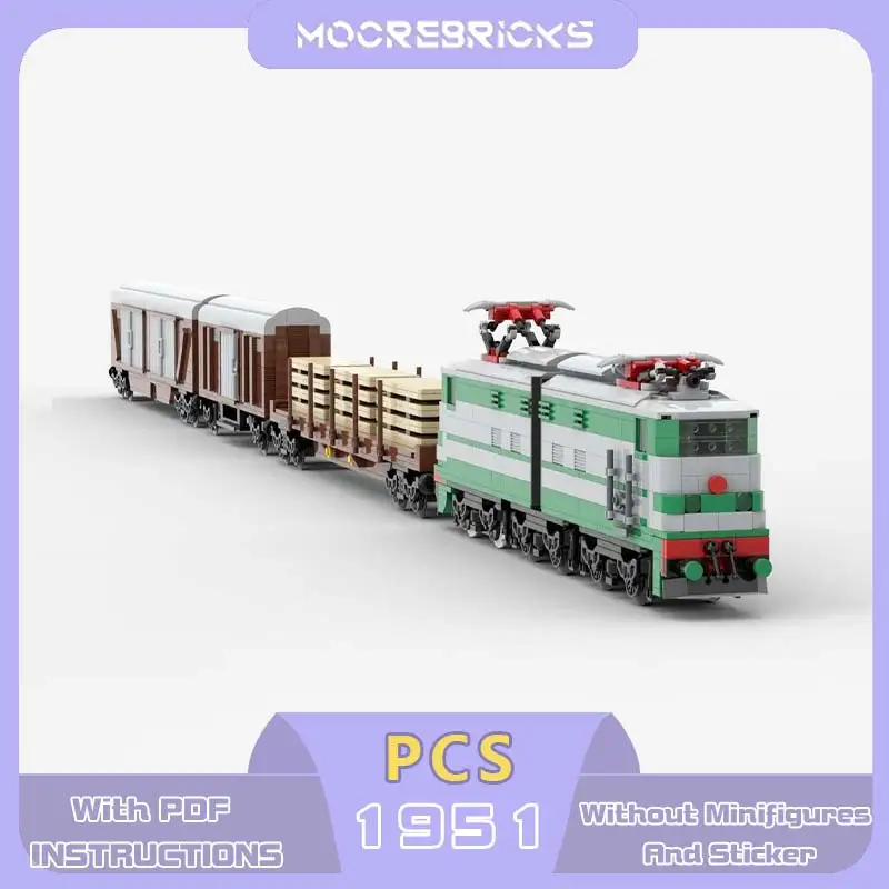 

Городская железная дорога, итальянский старый стиль, грузовой поезд, строительные блоки, модель в сборе, локомотивы, кирпичи, игрушки, детские рождественские подарки