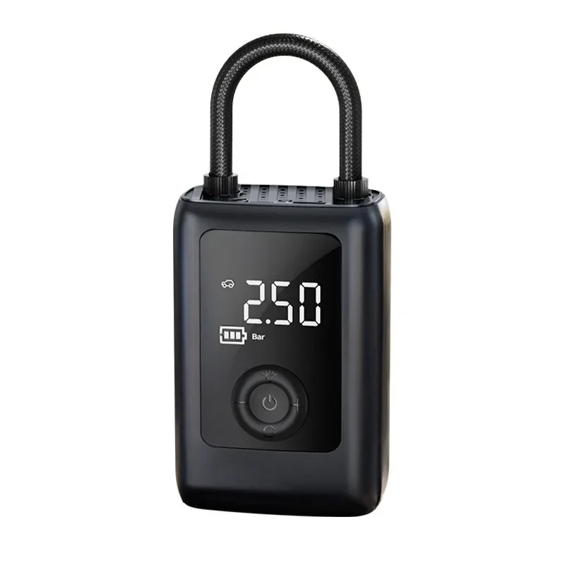 2D 2000mAh Portable Air Pump, Dual Function Tire Inflator with LED Lights for Various Vehicle Models, 12V USB Fast Charging 1PC