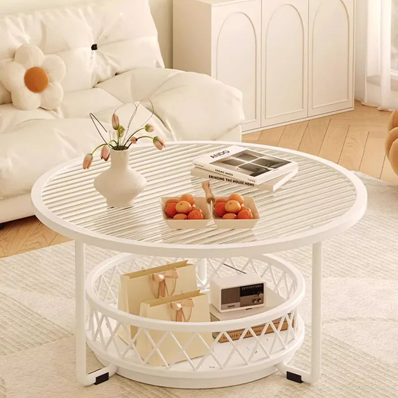 

Glam Round Coffee Table With Storage Minimalist Nordic Bedroom Coffee Table Living Room Modern Table Basse Pour Salon Furniture