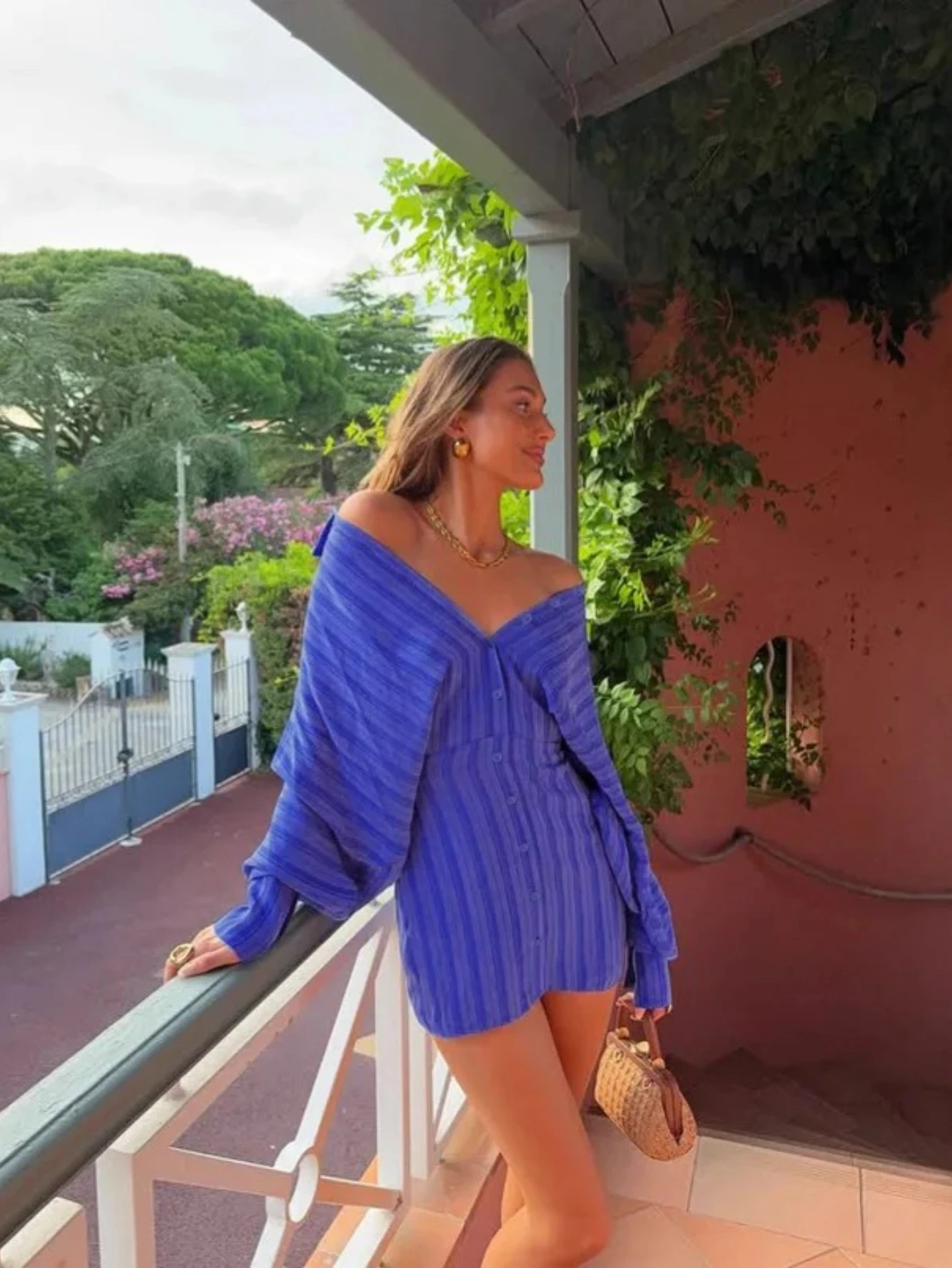 فستان قميص مخطط أنيق كاجوال للخريف بأكمام طويلة فساتين قصيرة ضيقة للنساء ملابس أنيقة