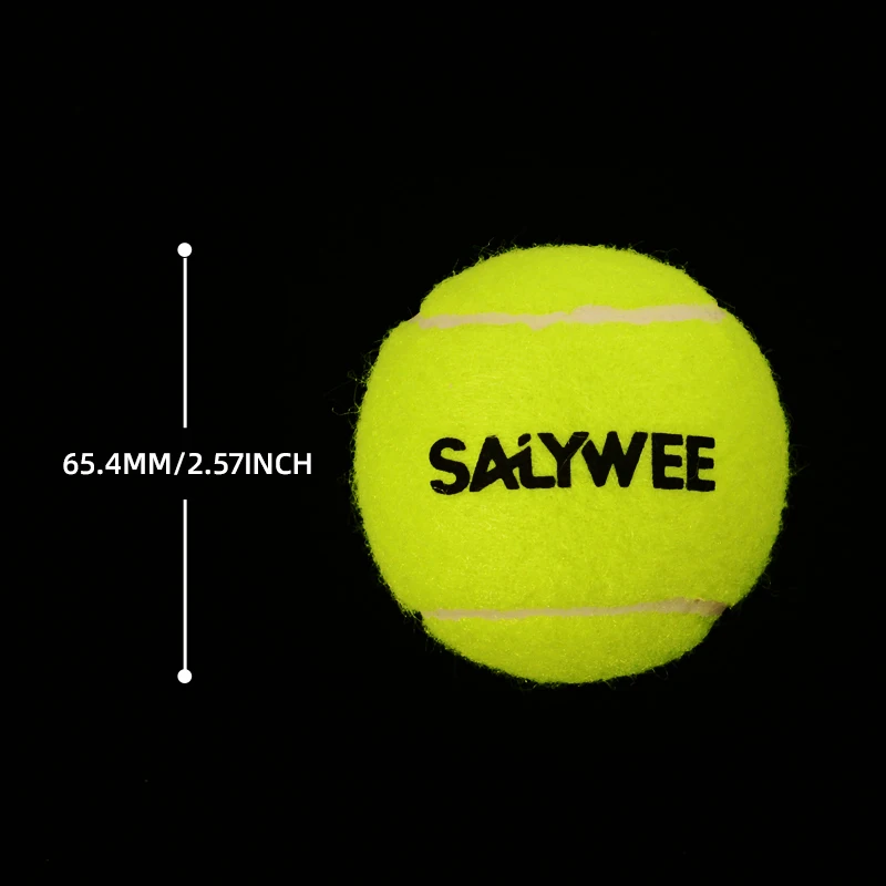 SALYWEE 3 High Elasticity Tennis Balls, Durable Rubber, Training/Pressureless, Smooth Surface, Indoor Outdoor, Dog Friendly view 6