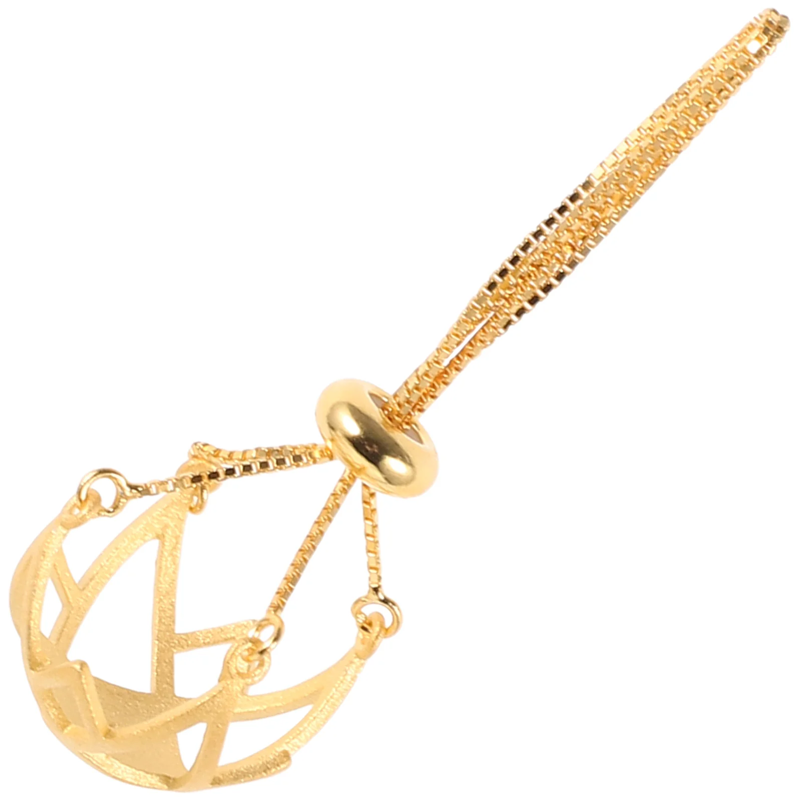 

Empty Pendant Silver Metal Stone Holder Jewelry Cage Necklace DIY Crystal Necklace Accessories Elegant Fashion