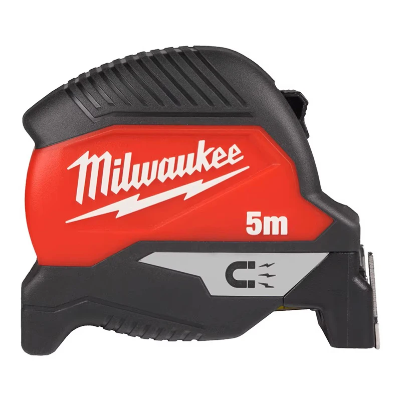 Milwaukee 4932498768A Tape Measure 5m Magnetic Heavy Duty Compact Measuring Tape With Belt Clip