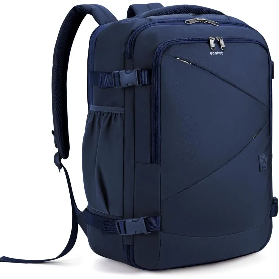 

Carry On Travel Backpack Expandable Airlines Personal Item Bag 18x14x8 Water Resistant 17 inch Laptop Backpack Flight Appd 12 P